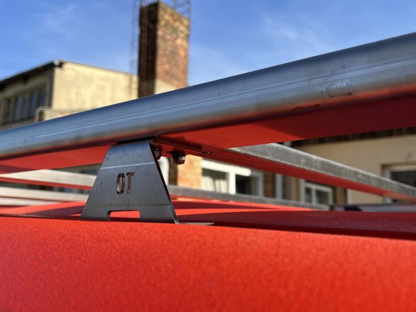 Dachgepäckträgersystem Flatrack für VW T4 KR MODULAR Edelstahlausführung inkl. Airlineschienenset